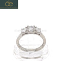 CERTIFIED UK HALLMARKED PLATINUM TRILOGY 0.96CT ROUND BRILLIANT DIAMOND RING